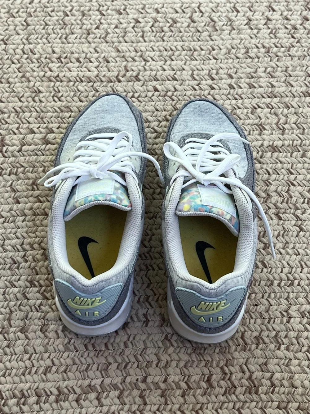 Nike Air Max 90 Gray Stitched Recycled Canvas